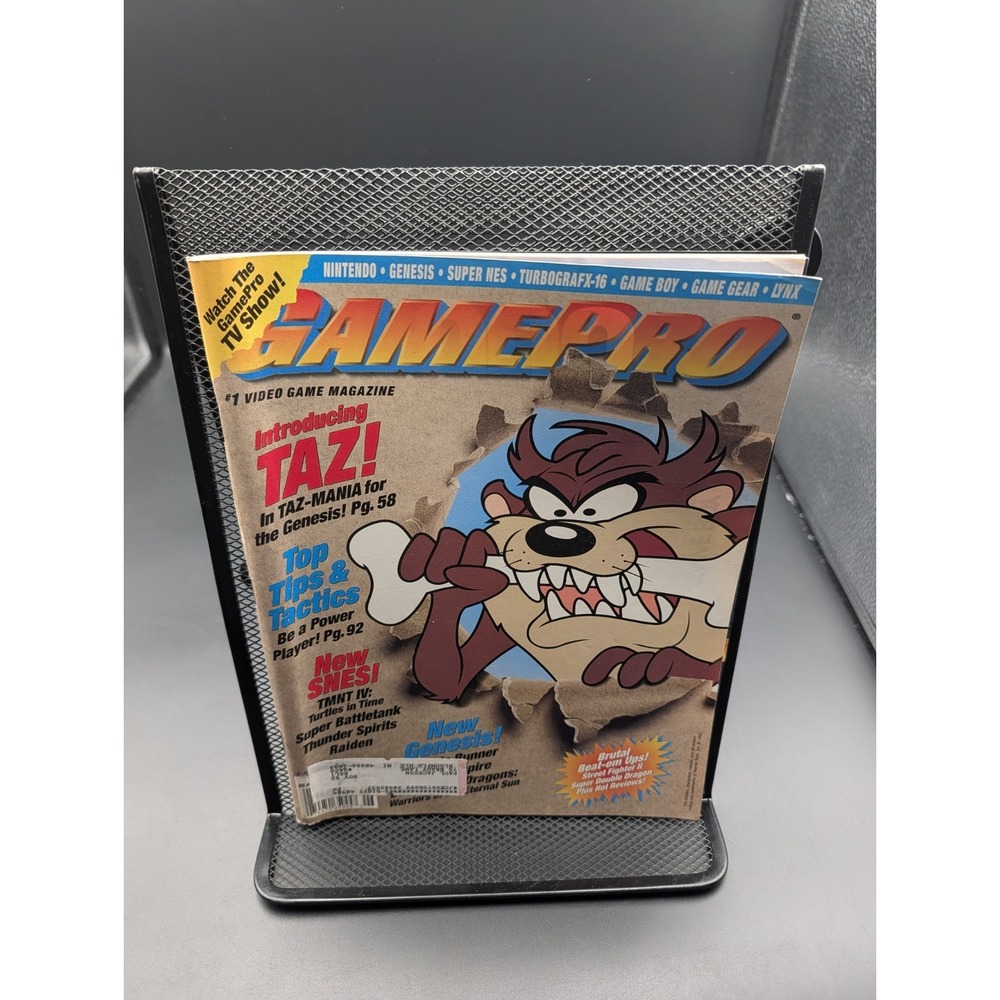 Game Pro Magazine June 1992 Taz Mania TMNT Turtles in Time